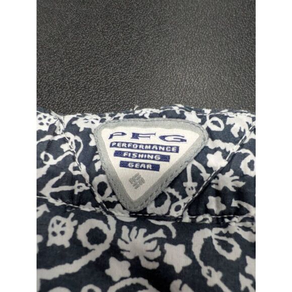 Columbia PFG Women's Lined Skirt Elastic Waist Sailor Print Size XL Blue - Picture 6 of 6